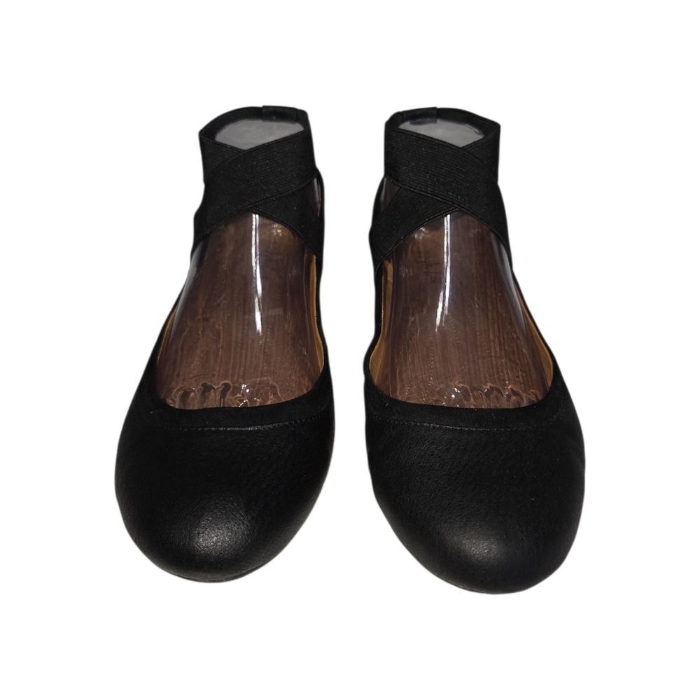 Style & Co. Black Ballet Flats with Elastic Ankle Strap